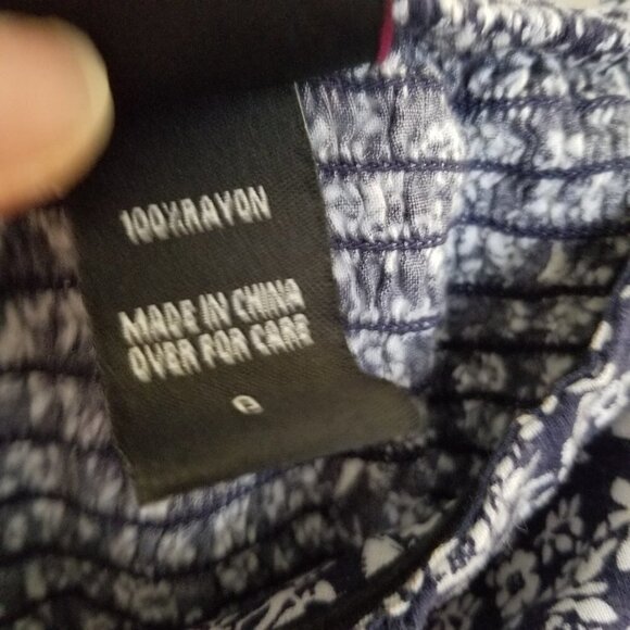 Torrid Floral Sleeveless Babydoll Smocked Tube Top - Picture 9 of 9